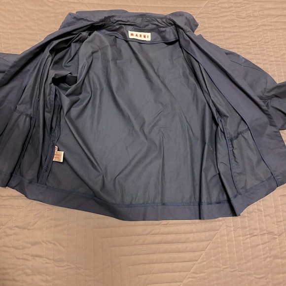 Marni $1 400 Open Front Dark Navy Jacket Gorgeous - Picture 11 of 14